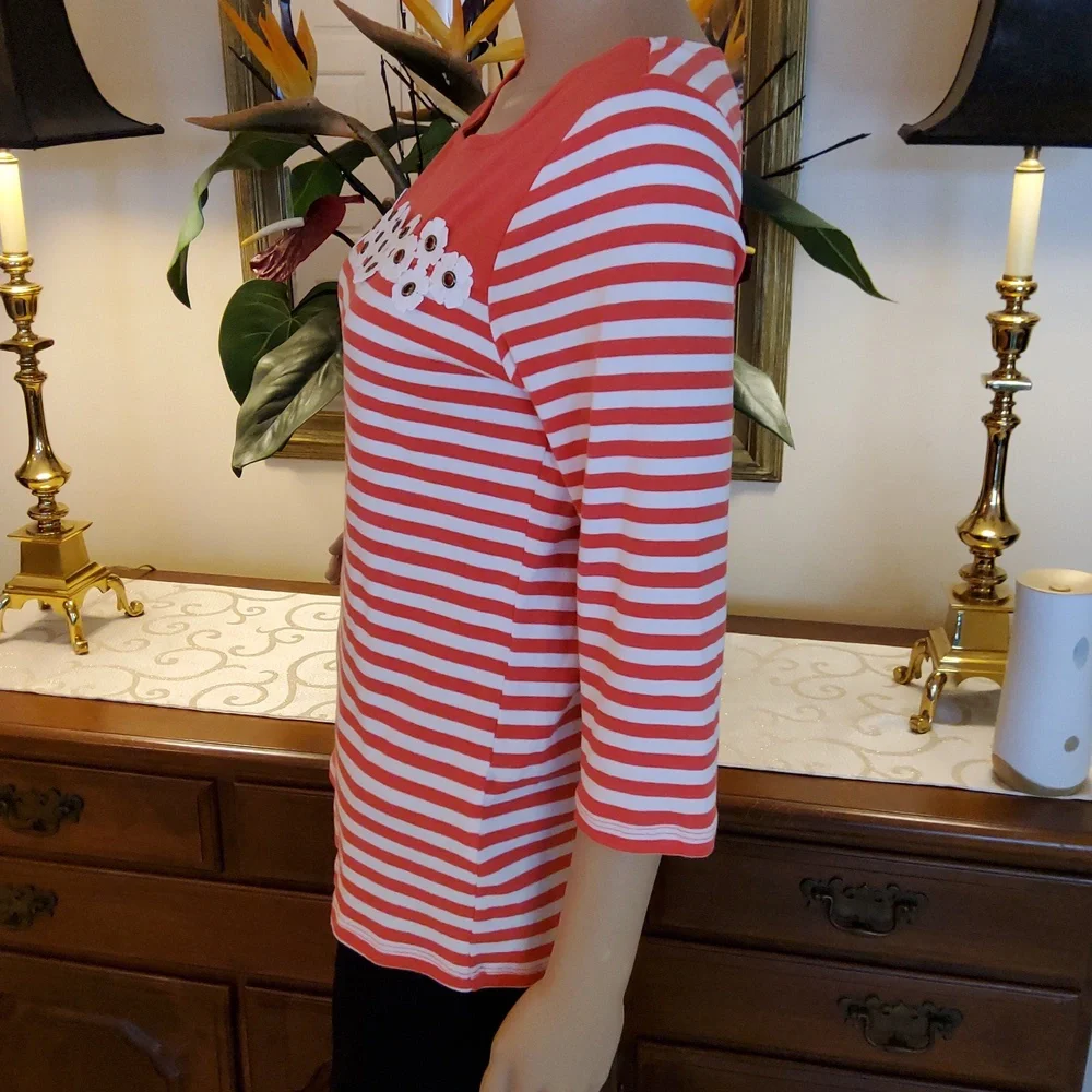 Embellished Stripe Top from Rafaella - Picture 5 of 10